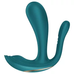  Satisfyer Top Secret+ - 3 zariņu, nēsājams vibrators (zaļš)