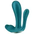 Satisfyer Top Secret+ - valkājams vibrators ar 3 galiem zaļš