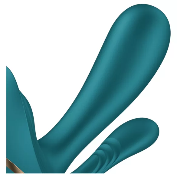 Satisfyer Top Secret+ - valkājams vibrators ar 3 galiem zaļš