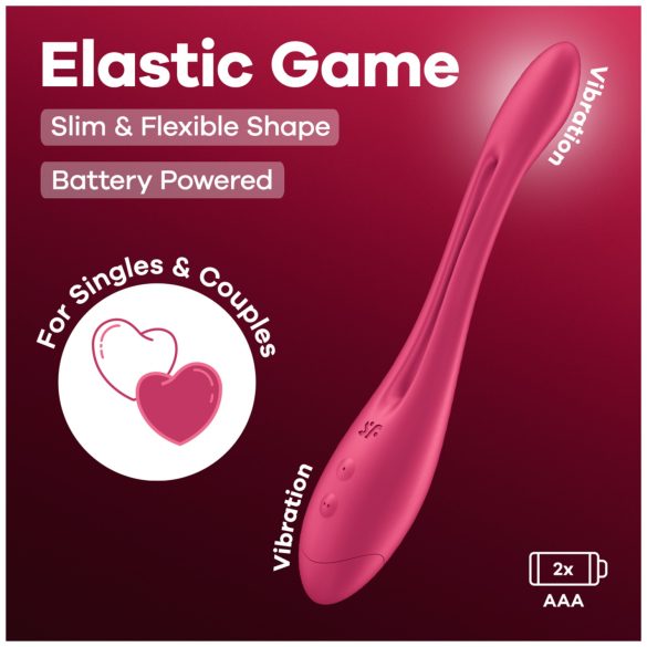 Satisfyer pāru vibrators elastīgs rozā