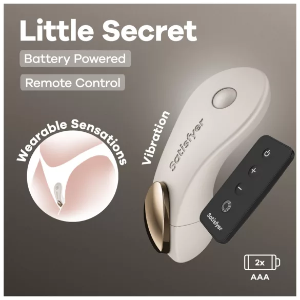 Satisfyer Little Secret - biksīšu vibrators balts