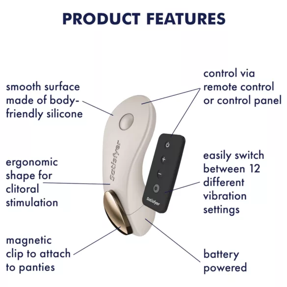 Satisfyer Little Secret - biksīšu vibrators balts