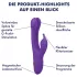 EIS vibrators ar kustīgu mēli un klitora atzaru, violets