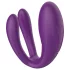 Mrow - pāru vibrators, ūdensizturīgs, 3 motori, uzlādējams, violets