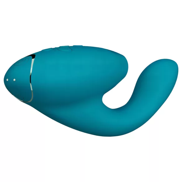Womanizer DUO 2 - klitorstimulējošs “rabbit” vibrators (petrolkrāsas)