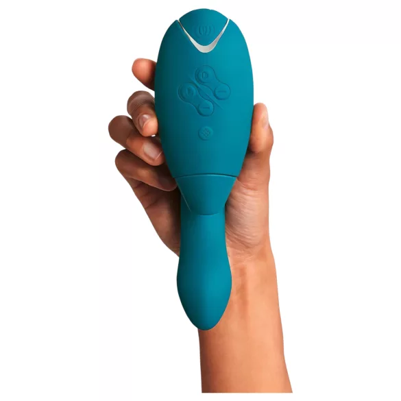Womanizer DUO 2 - klitorstimulējošs “rabbit” vibrators (petrolkrāsas)