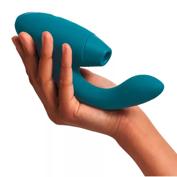 Womanizer DUO 2 - klitorstimulējošs “rabbit” vibrators (petrolkrāsas)
