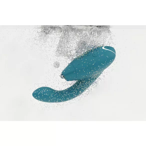 Womanizer DUO 2 - klitorstimulējošs “rabbit” vibrators (petrolkrāsas)
