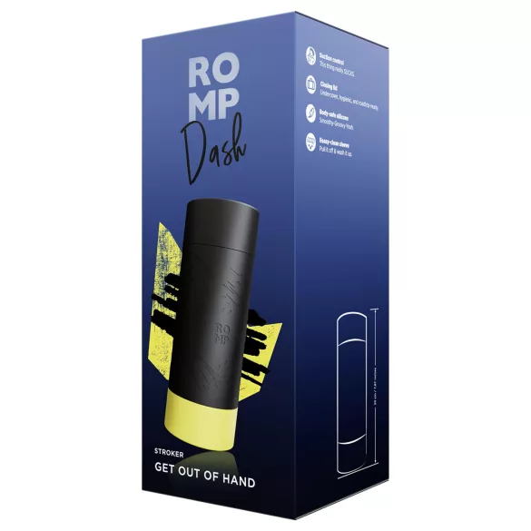 ROMP Dash - vīriešu masturbators melns