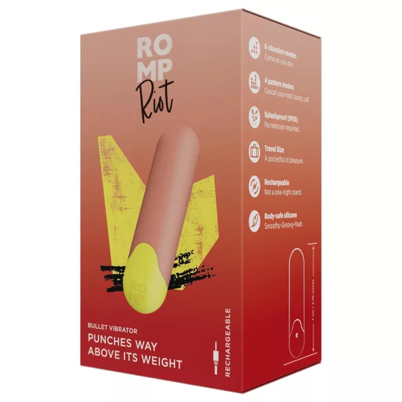 ROMP Riot - mini vibrators klitorisam oranžs
