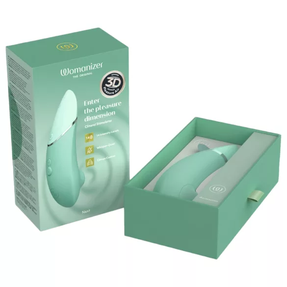 Womanizer Next - uzlādējams, ar gaisa viļņiem darbināms klitora stimulators (salvija)
