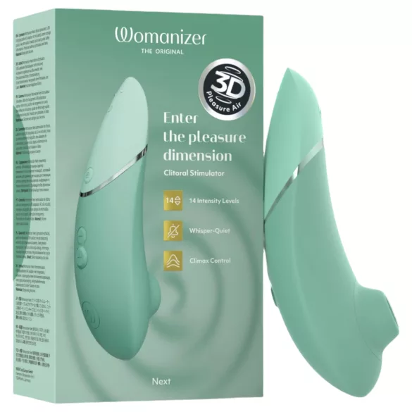 Womanizer Next - uzlādējams, ar gaisa viļņiem darbināms klitora stimulators (salvija)
