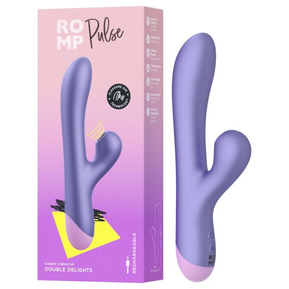 ROMP Pulse - G-punkta vibrators ar klitora stimulāciju, violets