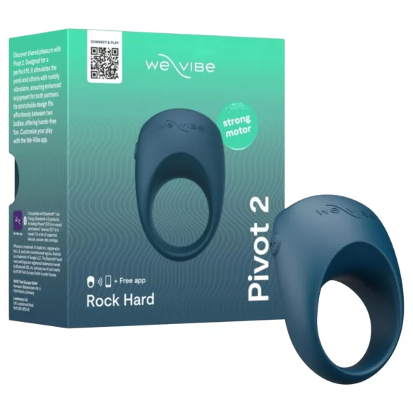 We-Vibe Pivot 2 - viedais vibrējošais erekcijas gredzens zils