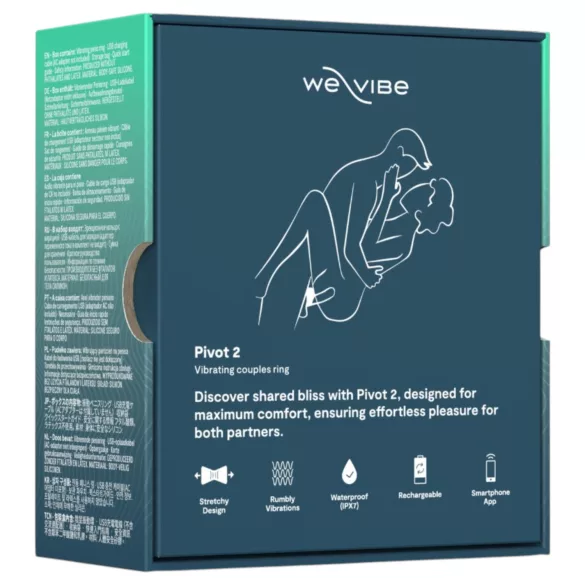 We-Vibe Pivot 2 - Lietotnes vadāms vibrējošs dzimumlocekļa gredzens vīriešiem (zils)