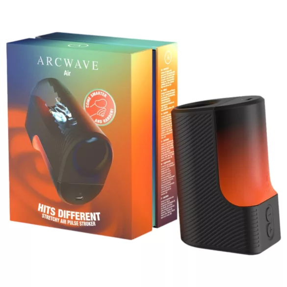 Arcwave Air - gaisa viļņu, izstiepjams akumulatora masturbators (melns)