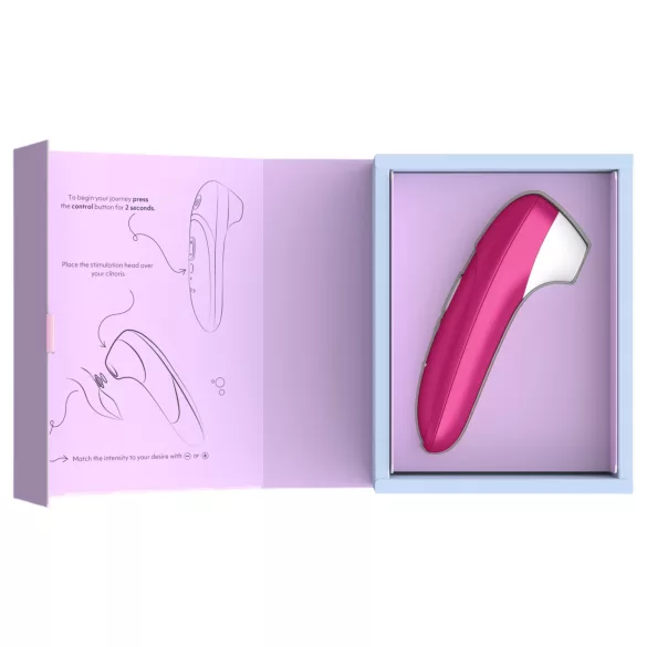 Womanizer Pro - gaisa viļņu klitora stimulators (rozā)
