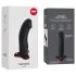 Fun Factory The Boss Stub – ar piesūcekni, melns dildo
