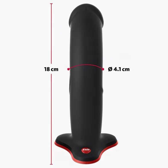 Fun Factory The Boss Stub - dildo ar piesūcekni (melns)