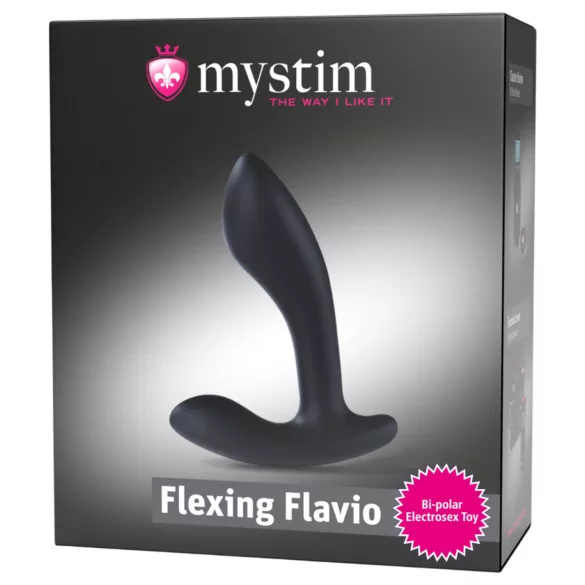 Mystim elektro prostatas vibrators Flexing Flavio melns