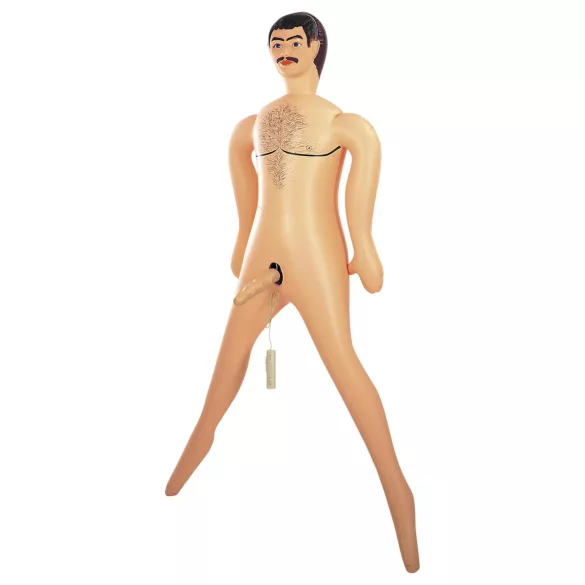 NMC Big John - piepūšams gumijas vīrietis ar vibratoru