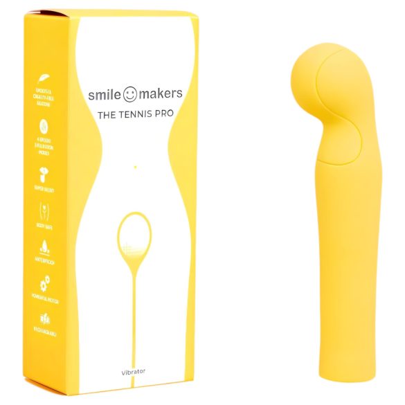 Smile Makers - Tenisa treneris vibrators (dzeltens)