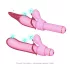 Magic Stick - vibrators, maināmi uzgaļi (rozā)