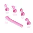 Magic Stick - vibrators, maināmi uzgaļi (rozā)