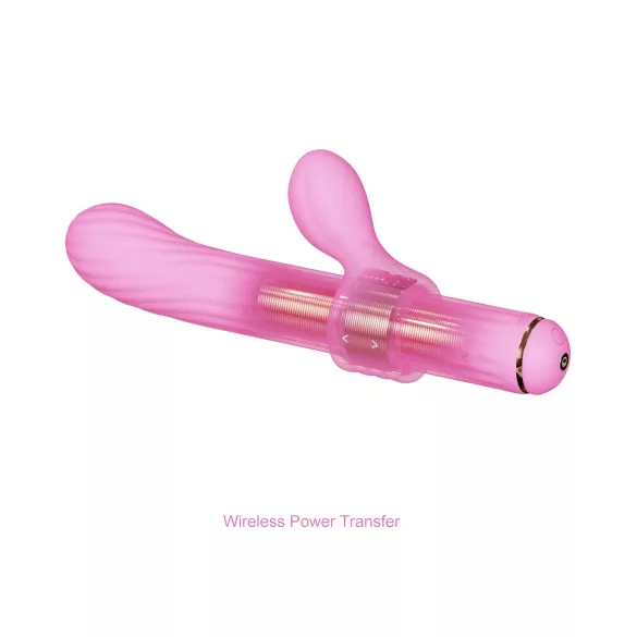 Magic Stick - vibrators, maināmi uzgaļi (rozā)