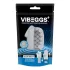 VIBEGGS Blow Misty - vibrējoša olu masturbators (balts)