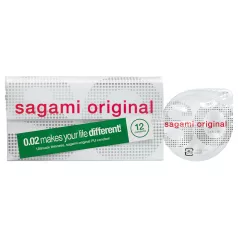 Sagami Original 0,02 prezervatīvi 55 mm (12 gab.)