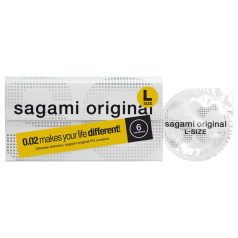 Sagami Original 0.02 L prezervatīvi 58mm (6gab)