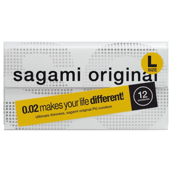Sagami Original prezervatīvi 0,02 mm 58mm 12 gab