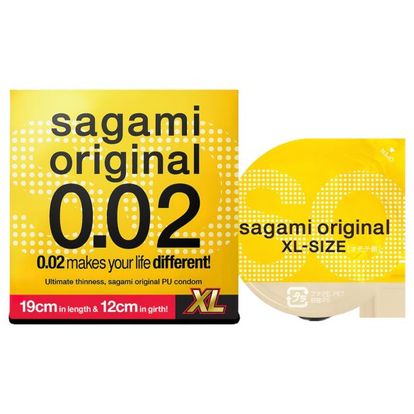 Sagami Original 0.02 XL prezervatīvs 61mm 1 gab