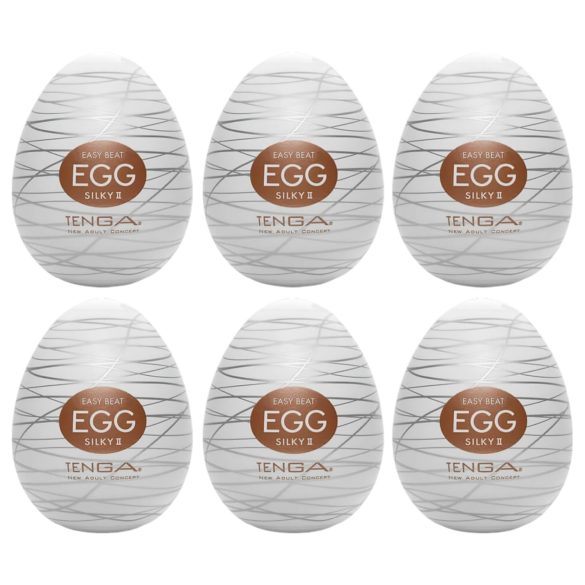 TENGA Egg Silky II - zīdains olu masturbators (6 gab.)