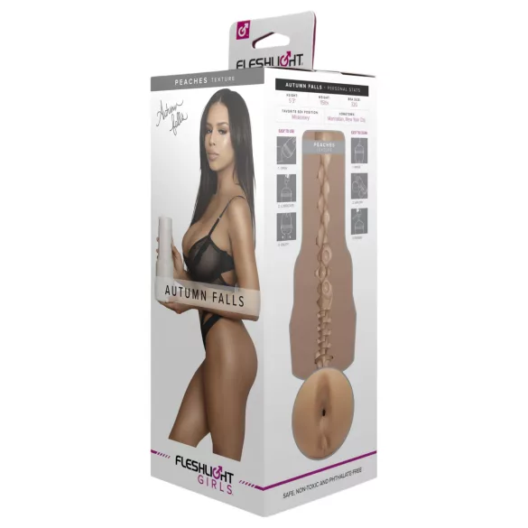 Fleshlight Autumn Falls Peaches - reālistiska mākslīgā anālā atvere (dabiska krāsa)