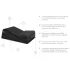 Liberator divdaļīgs seksa spilvens Wedge/Ramp, melns