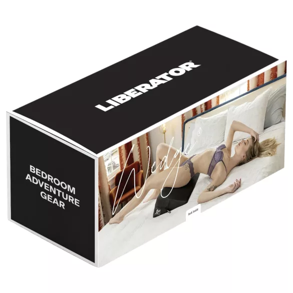 Liberator Wedge - ķīļveida seksa spilvens (melns)
