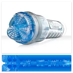   Fleshlight Turbo Core - masturbators ar vaku efektu zilā krāsā