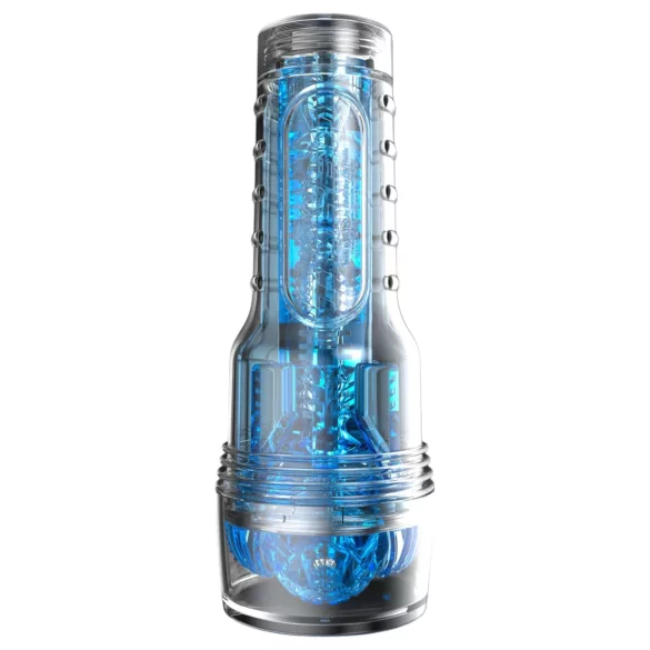 Fleshlight Turbo Core - masturbators ar vaku efektu zilā krāsā