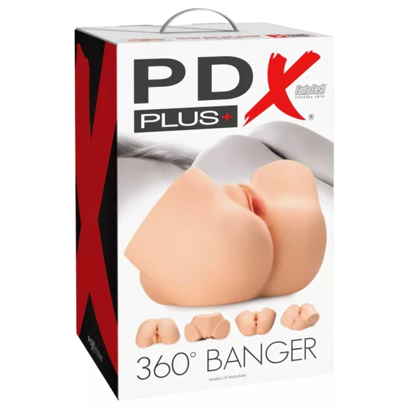 PDX 360 Banger - masturbators torss vīriešiem reālistisks silikons miesas krāsas