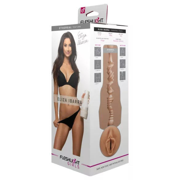 Fleshlight Eliza Ibarra Ethereal - reālistiska mākslīgā vagina (dabiska)