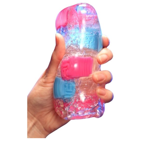 Tenga Bobble - vīriešu masturbators ar masējošu Crazy Cubes iekšpusi
