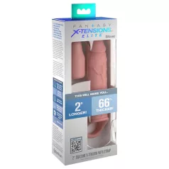   Pipedream - X-TENSION Elite 2 - erekciona gredzena dzimumlocekļa apvalks (dabisks)