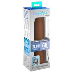   X-TENSION Elite - regulējams atvērts dzimumlocekļa uzmava tumši naturāls