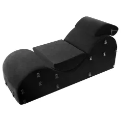   Liberator Black Label Esse - maināms 3 daļu tantra krēsls (melns)