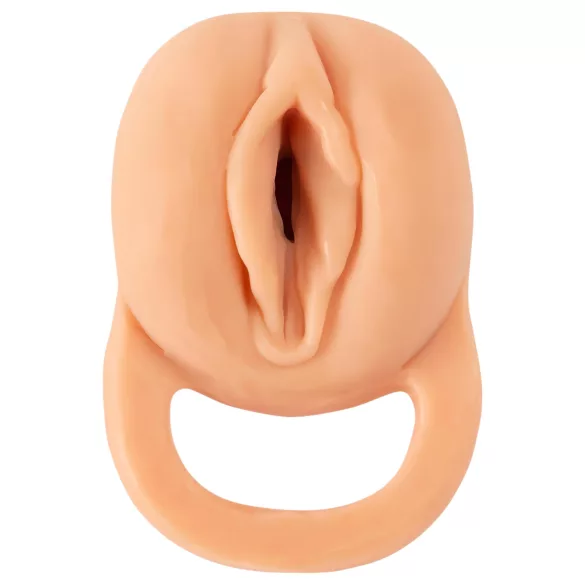 Nature Skin - 2in1 mākslīgā maksts un dzimumlocekļa uzmava 23 cm naturāls