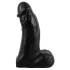 Realistixxx dildo ar sēkliniekiem 22 cm melns