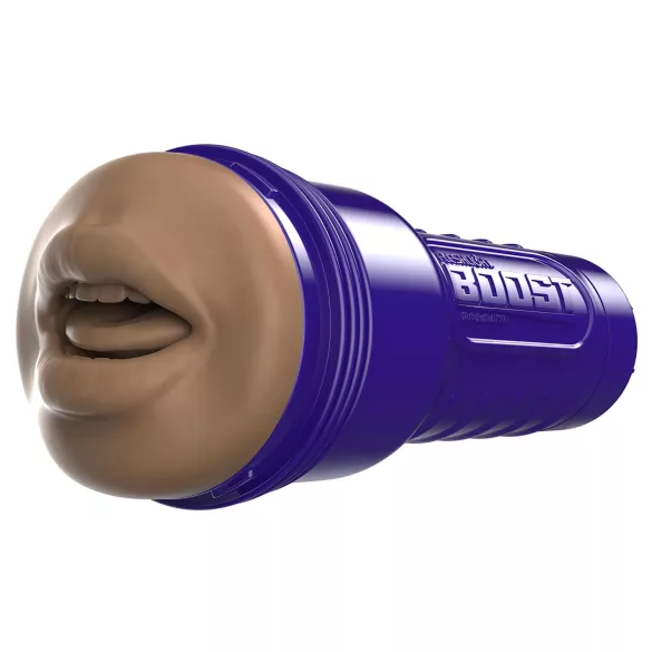 Fleshlight Boost Blow - orālais masturbators ar realistisku muti brūns
