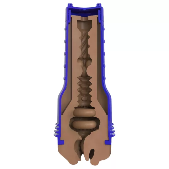 Fleshlight Boost Blow - orālais masturbators ar realistisku muti brūns